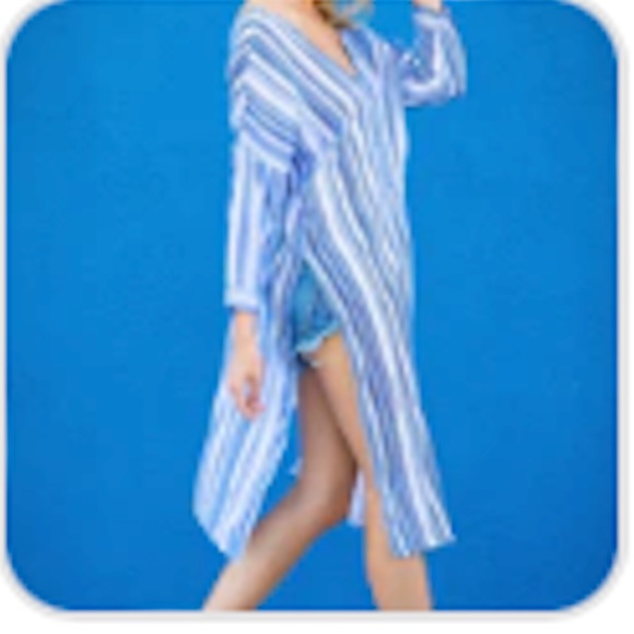 En Creme MOONFLOWER BLOUSE (NAVY) - L / NAVY/WHITE PRINT - Picture 15 of 15